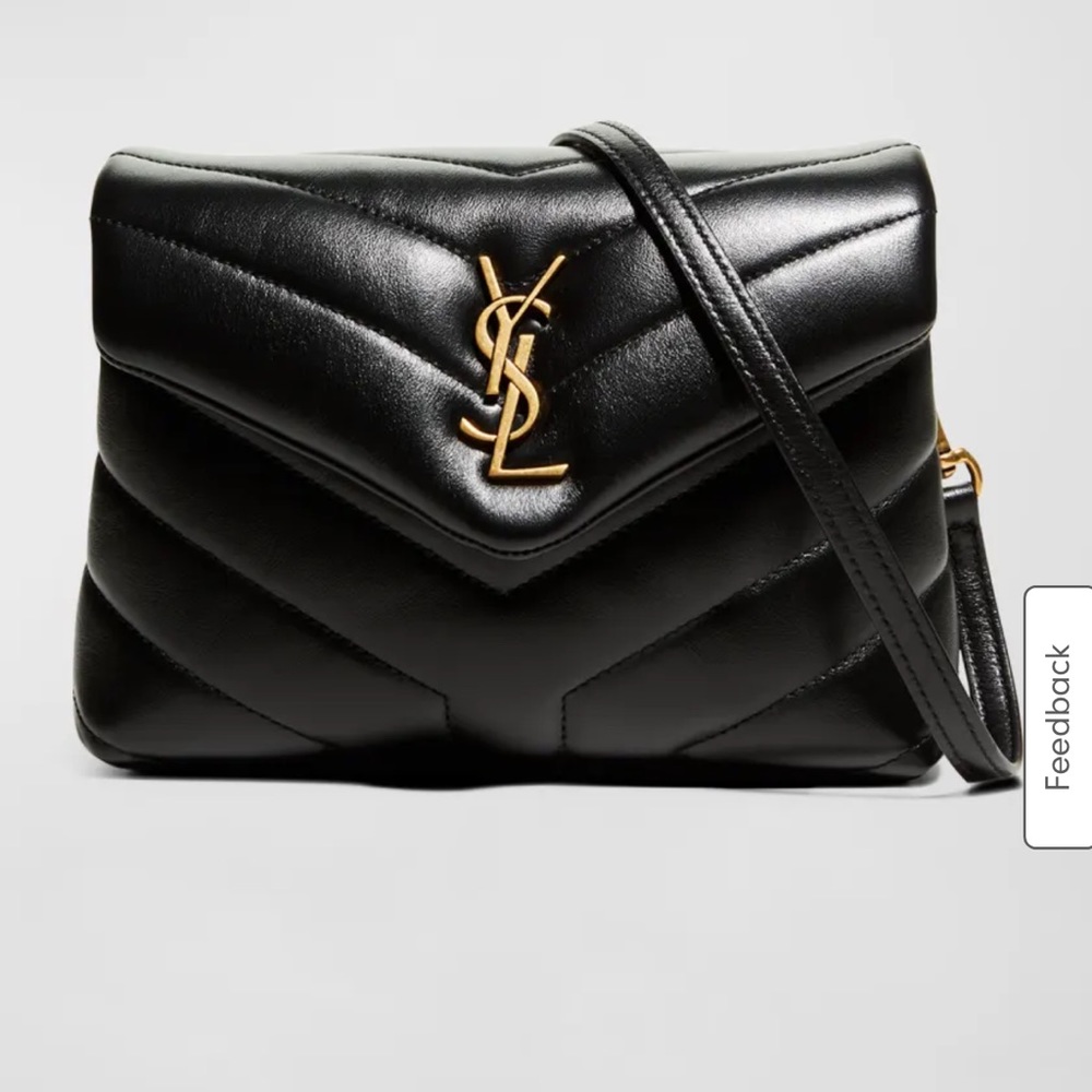 Saint Laurent Loulou Toy YSL Matelasse Calfskin Envelope Crossbody Bag